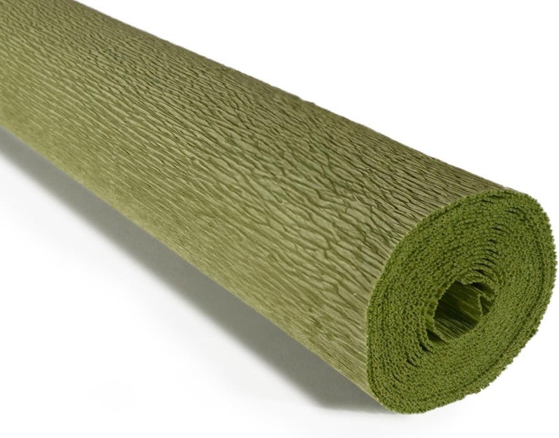 LCREATE LCREATE LCREATE Cartotecnica Rossi 140g 10 Inch Wide 8.2ft Long Italian Crepe Paper Rollfor Wedding Ceremony Various Large Festivals Decoration (Sage Green（962）) - Image 1